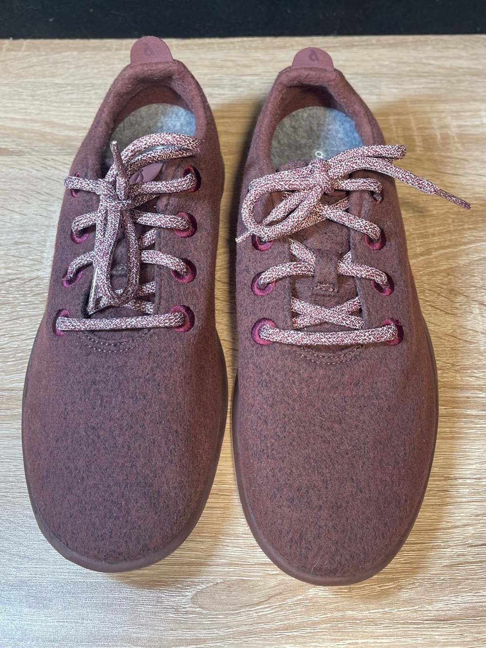 Allbirds Maroon marina Wool Lace-Up Sneakers - Picture 2 of 10